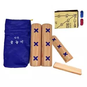 민속놀이 윷놀이 세트 나무패턴 (말판포함)