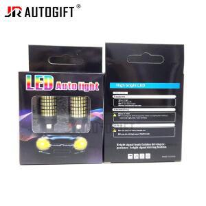 2쌍 고전력 S25 1156 BA15S BAY15D 3014 144SMD 전구 방향 지시등 흰색 호박색 빨간색 9V-40V