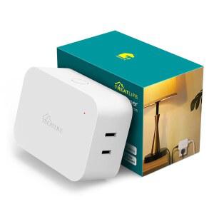 알 스마트 디머 플러그 디머블 LED CFL 할로겐 및 백열 전구 램프 스트링 라이트 최대 전원 300W 듀얼