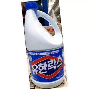 유한 레귤러 식품용 락스 2L 6개 살균세제 주방청소 소독제