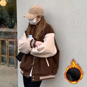 아우터 1컬러 의류 야구점퍼 여성 기모 CC365