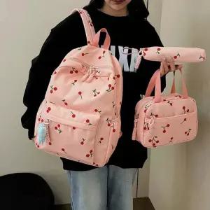 여아 백팩 3종세트 경량 책가방 옥스포드 필통 도시락가방