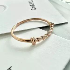 미니 로프 링 레이어드 꽈베기 반지 14k 골드 19호