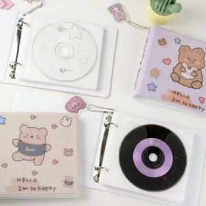 사진첩 20 용량 하드 CD 케이스 홀더 주최자 휴대용 운반 DVD 바인더 앨범