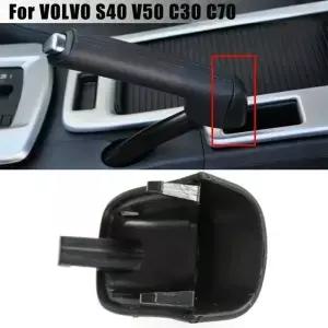 핸드 브레이크 핸들 레버 커버 볼보 S40 V50 C30 C70 용 고무 및 ABS 플라스틱