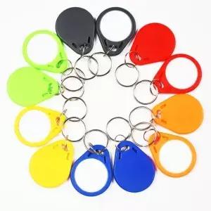 100 개/몫 125Khz 근접 RFID EM4305 T5577 스마트 카드 읽기 및 다시 쓰기 가능 토큰 태그 Keyfobs 키 체인