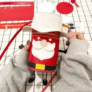 가죽공예 DIY 산타미니백 손바느질 가방 만들기 키트 패키지