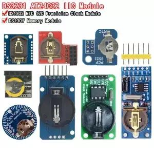 1PCS PCF8563 DS3231 AT24C32 DS2121SN Arduino 용 IIC 정밀 RTC 실시간 클럭 메모리 모듈 새로운 원본
