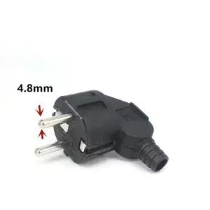EU 플러그 어댑터 16A 남성 교체 콘센트 Rewireable Schuko Electeic 소켓 전원 연장 케이블 용 유로
