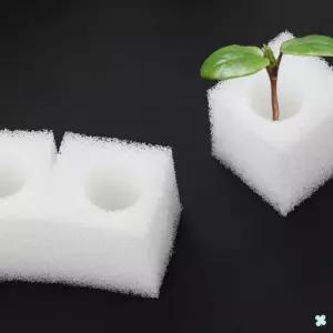 100조각 씨앗파종 식물정식 타공 발아스펀지 수경재배 모종육성 정사각형