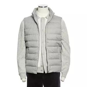 [롯데백화점]레노마 F/W 그레이 구스다운 데일리 캐주얼 패딩조끼 RQDMBU61A