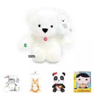 누리베어 녹음인형 25cm 화이트 애착 곰인형 말하는/동물인형/애니멀인형/애착인형/인형쿠션
