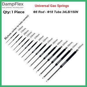 1PC 150N/34LB 8X18 강철 홀 포함 가스 스트럿 유압 소품 공압 지지대 리프트는 야외 벤치 침대 커버 지원