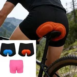 사이클링 반바지 통기성 메쉬 속옷 스폰지 패드 또는 실리콘 충격 방지 자전거 MTB 로드 바이크 남성