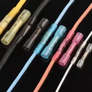 50pcs 열 수축 버트 와이어 커넥터 방수 절연 자동차 전기 케이블 압착 단자 AWG 26-10 0.3-6.0mm2
