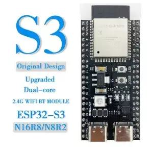 ESP32-S3 Wifi BT 모듈 개발 보드 44핀 타입-C 아두이노 IDE용 ESP32-S3-WROOM1 N16R8 N8R2 S3 16MB 플래시