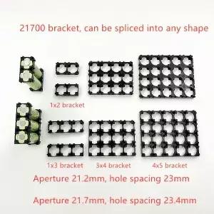 21700 배터리 홀더 브래킷 플라스틱 2x3x3x4 4x5 셀 스페이서 방사 쉘 팩 DIY 액세서리