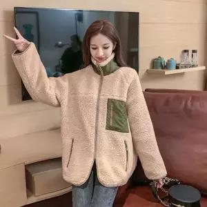 여자 데이트 룩 겨울 가을 코디 후리스 집업 점퍼