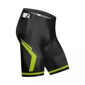 남자 사이클링 반바지 포켓 MTB 충격 방지 자전거 9D 젤 패딩 스타킹과 여름 통기성