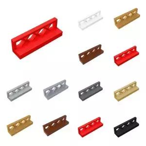 50pcs 3633 도시 액세서리 빌딩 블록 MOC 부품 울타리 난간 계단 배리어 사다리 가드 바 성 정원 농장 벽돌