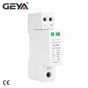 GEYA GSP9 1P+N 18mm SPD 20~40KA 서지 보호기 번개 보호 저전압 피뢰기 장치 DP40 2P AC275V