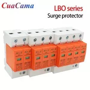 1Pcs AC SPD 서지 보호기 LBO 저전압 분배 가정용 피뢰기 번개 보호 장치 2P 3P 4P 스위치 모듈