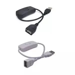 32cm 남성-여성 USB 케이블 스위치 ON/OFF 연장 토글 라이트 팬 LED 스트립 전원 라인 2A 전류