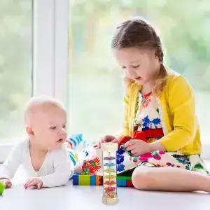수제 나무 레인메이커 악기 음악적 놀이 소리 시뮬레이션 인지 발달용