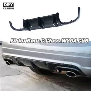 C 클래스 W204 C63 08-11 카본 파이버 리어 범퍼 립 디퓨저 FRP 호환