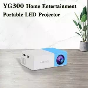 YG300 내장 스피커 고화질 1080P 지원 휴대용 미니 엔터테인먼트 가정용 LED 프로젝터