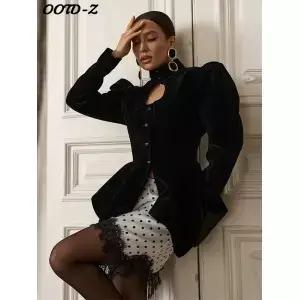 캐주얼 플레어 숏 드레스 여성 솔리드 긴팔 허리 조절 버튼 스트릿 봄 여름 레이디 로브 2026 신상
