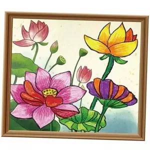 취미 동양화 그리기 수채화 미술용 연꽃 그림 동양화그림 미술학습