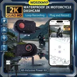 2K 30fps 오토바이 블랙박스 DVR 캠코더 전기 자전거 및 헬멧용 산악 라이딩용 야외