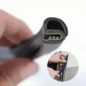 1Pc 두꺼운 고무 B-필러 씰링 스트립 자동차 도어 엣지 웨더스트립 스크래치 방지 방음 모든 차량용