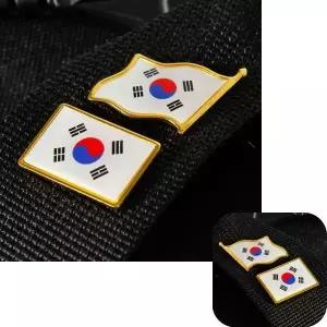 태극기 브로치 와팬패치 한국 기념품 미니뱃지 선물템