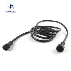 2PIN 2미터 IP67 방수 연장 케이블 LED 실외 스트링 조명용 와이어 전원 코드 연결