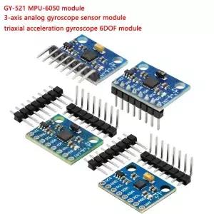 GY-521 MPU-6050 3축 아날로그 자이로스코프 센서 모듈 6DOF 3 가속도계 코드 및 회로도 포함