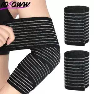 1PCS 탄성 무릎 압축 붕대 랩 발목 지원 버팀대 조정 가능한 종아리 팔꿈치 손목 밴드