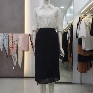 꼼빠니아도트 레이스 블라우스CAFU4WRB120_KG