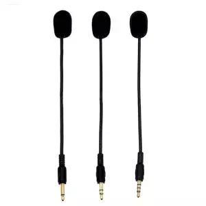 범용 3.5mm 플러그 교체 소음 감소 마이크 게임용 헤드셋 구부릴 수 있는 오디오 액세서리 소품