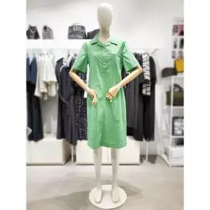 일부수량 올리비아로렌 카라 반팔 H라인 홑겹 원피스 vvcoa4m5161 2784946