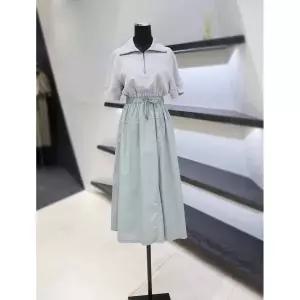 일부수량 보브 하프 집업 카라넥 원피스 7194337101 롱, 민트, S 2758812