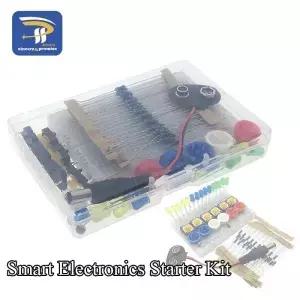 Arduino Uno R3 미니 400 포인트 브레드보드 LED 점퍼 와이어 버튼(케이스 박스 포함)용 스마트 전자