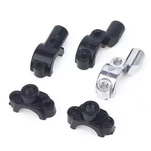 22mm 핸들 바 스레드오토바이 마스터 실린더 브레이크 레버 미러 마운트 클램프 후면보기 홀더 어댑터
