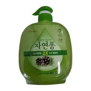 [제이큐]자연퐁 솔잎 주방세제 490ml 기름 제거 설거지 세제