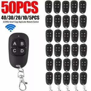 433MHz RF 복사 리모컨 키 4채널 송신기 복제 클로닝 코드 자동차 FOB 전기 차고 문 개폐기