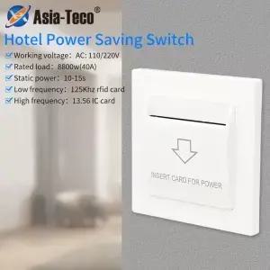 넓은 전압 호텔 에너지 절약 스위치 저/고주파 125Khz/13.56MHz 지원 110V/220V 40A M1/EM T5577 카드 전원