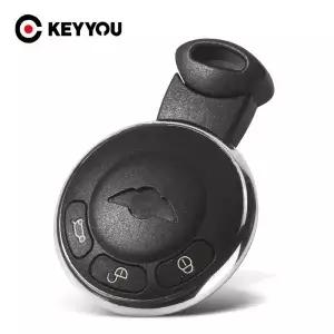 KEYYOU 교체 3 버튼 BMW 미니 쿠퍼 R56 2007-2014 용 원격 스마트 카드 자동차 키 쉘 커버 케이스