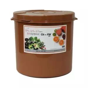 이젠 진공항아리 45리터 원형 황토 밀폐용기 반찬통 김치통 누름통 누름독
