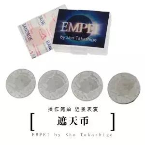 EMPEI by shaw Takashige 클로즈업 착시 특수 효과 예측 동전 마술 트릭 소품 3 플라이 코인 무대 마술사